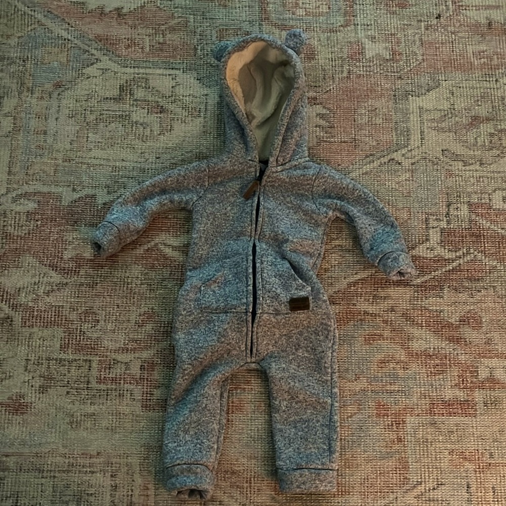 Carter’s fleece one piece 9m